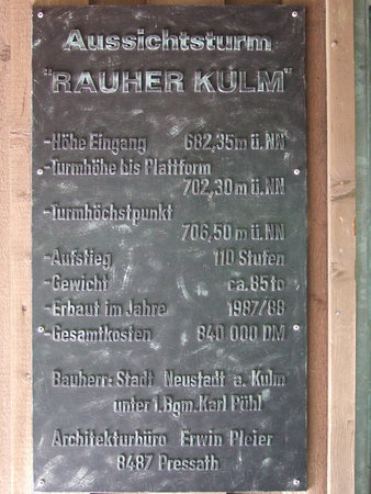 Aussichtstum auf dem Rauhen Kulm