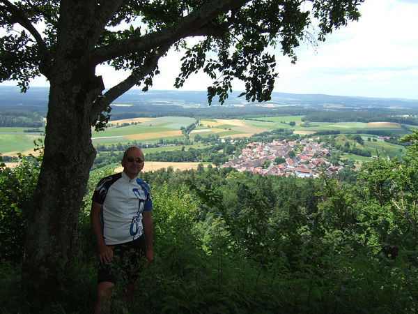 Blick vom Rauhen Kulm auf Neustadt am Kulm