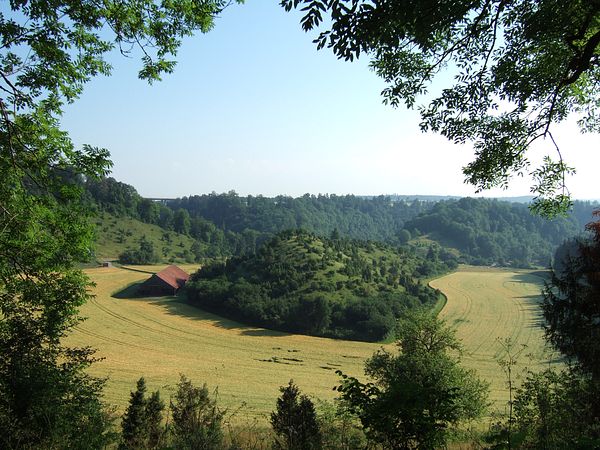 Ehemaliger Umlaufberg des Neckars bei Rottweil